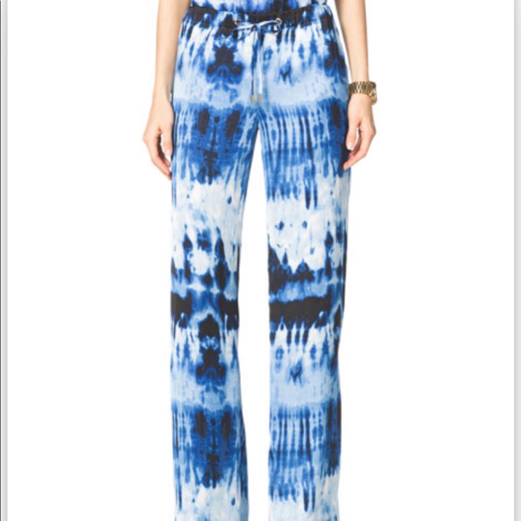 Michael Kors Tie-Dye Wide-Leg Pants